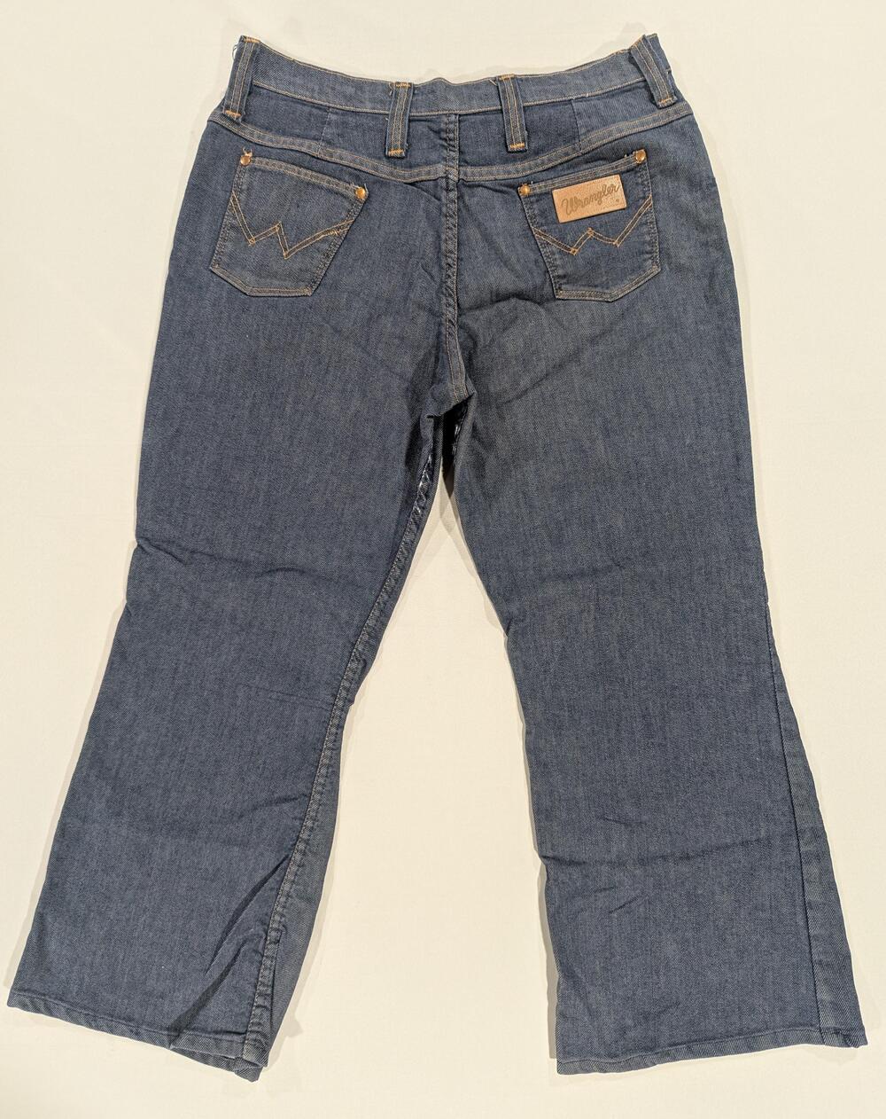 Vintage USA Wrangler Jeans Womens 18 32x26 Blue Wash High Rise Straight Denim